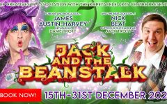 Jack and the Beanstalk pantomime at Ropetackle Arts Centre featuring Dame Trott and Nick Beat